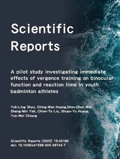 A pilot study investigatingimmediate effects of vergencetraining on binocular function andreaction time in youth badmintonathletes
